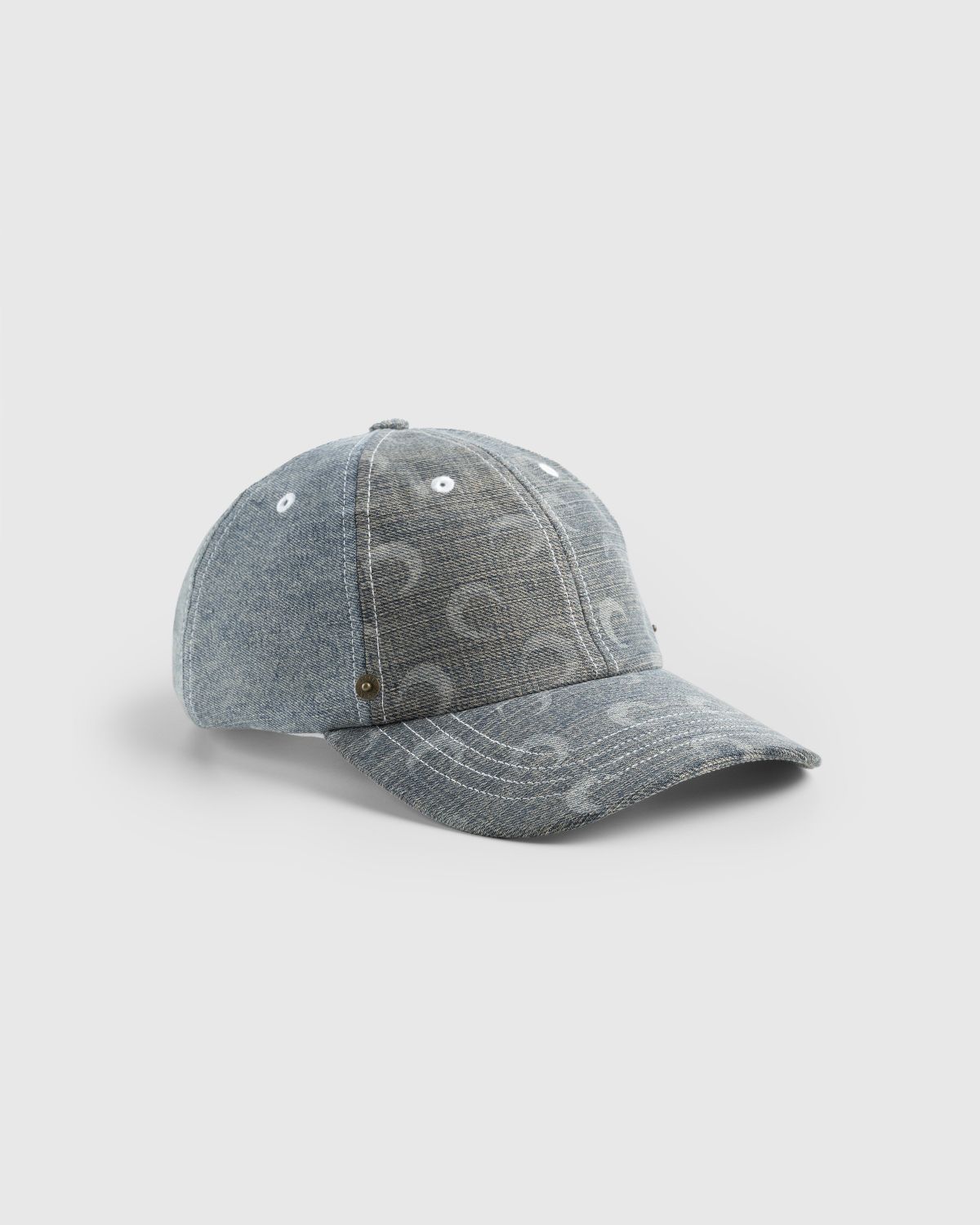 Marine Serre – Regenerated Denim Baseball Cap Grey | Highsnobiety Shop